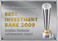 أفضل بنك استثماري لعام 2009